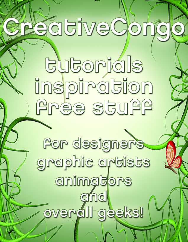 CreativeCongo - tutorials, inspiration, free stuff for designers, animators, motion graphics artists, and geeks